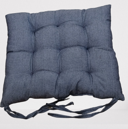 Picture of Chair Cushion. Chair Sitting Pillow, Chair Seat Cushion High Quality Cotton Fabric  40cmx40cm Size 1 pics gray color