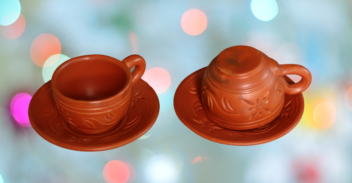 Picture of Clay items Clay Tea Cup. Matir cup. Matir Teacup. Handmade. Organic.Clay Tea Cup.  Master cup set.  1 price cup in a box