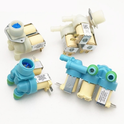 Picture of washing machine water inlet valve, water inlet valve, Solenoid Valve three-way 220V AC
