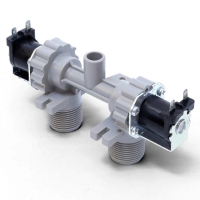 Picture of washing machine  Inlet Valve, Washing Machine Water Inlet Valve.solenoid valve for washing macheine. 2 Way Hot & Cold, universal & Suitable for LG Washing Machines.