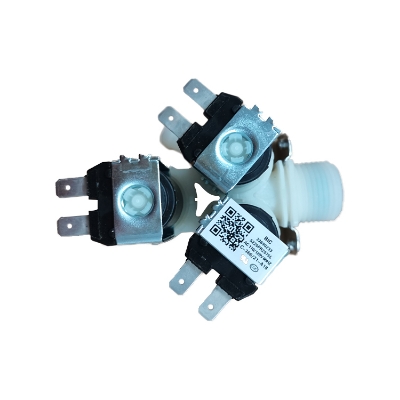 Picture of washing machine water inlet valve, water inlet valve, washing macheine.Solenoid Valve. three-way 220V AC
