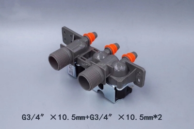 Picture of washing machine water inlet valve, water inlet valve, washing machine Solenoid Valve three-way 220V AC