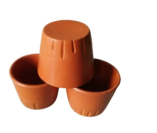 Picture of tea cup  coffee cup Clay tea cup set. Clay Cup. Matir cup set. Matir Tea cup. Handmade.Clay Tea Cup. Master cup set. 6 pis in a box