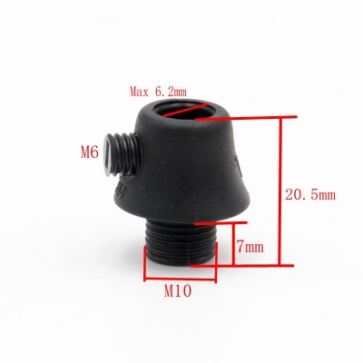 Picture of Electrical accessories. Electric light fitting. Plastic Wire lock cap M10.Tooth thread cable clip, wire grip for ceiling lamp. PVC cable gland. Cable lock 5 pic black