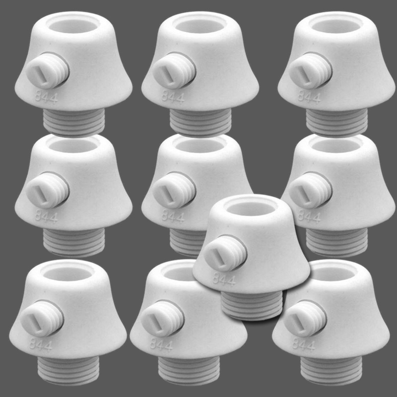 Picture of Electrical accessories. Electric light fitting. Plastic Wire lock cap M10.Tooth thread cable clip, wire grip for ceiling lamp. PVC cable gland. Cable lock 10 pic white