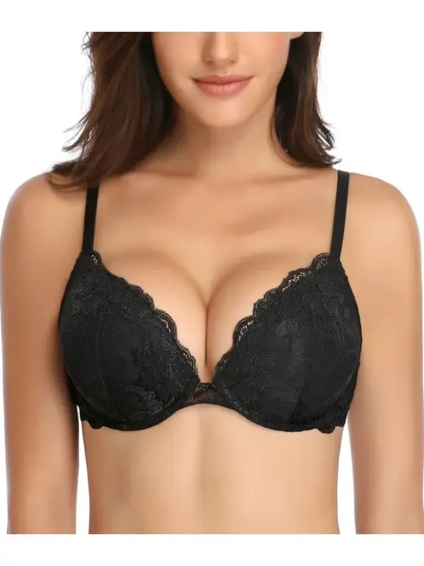 Picture of Soft Comfortable Net Pushup Padded Bra for Women - Bra