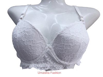 Picture of Net Pushup Ring Padded Bra for Women- White