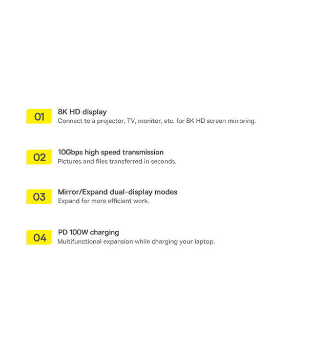 Picture of Baseus Metal Gleam Series 12-in-1 Multifunctional Type-C HUB Docking Station Gray (Type-C to HDMI*1+USB3.1*2+USB3.0*2+Type-C3.1*1+PD*1+RJ45*1+SD/TF*1+DP*1+3.5mm*1)  