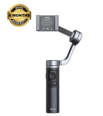 Picture of Baseus Control Smartphone Handheld Folding Gimbal Stabilizer Dark grey 