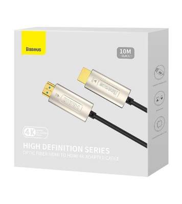Picture of Baseus High Definition Series Optic Fiber HDMI to HDMI 4K Adapter Cable 10m Black
