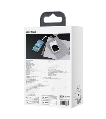 Baseus Qpow Pro Digital Display Fast Charge Power Bank 10000mAh 22.5W Type-C Edition White