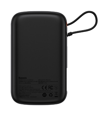 Baseus Qpow Pro Digital Display Fast Charge Power Bank 10000mAh 22.5W Type-C Edition Black