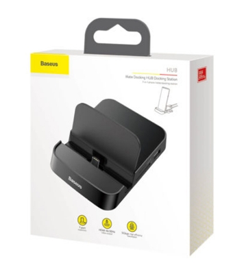 Baseus Mate Docking Type-C Mobile Phone Intelligent HUB Docking Station Pro Black