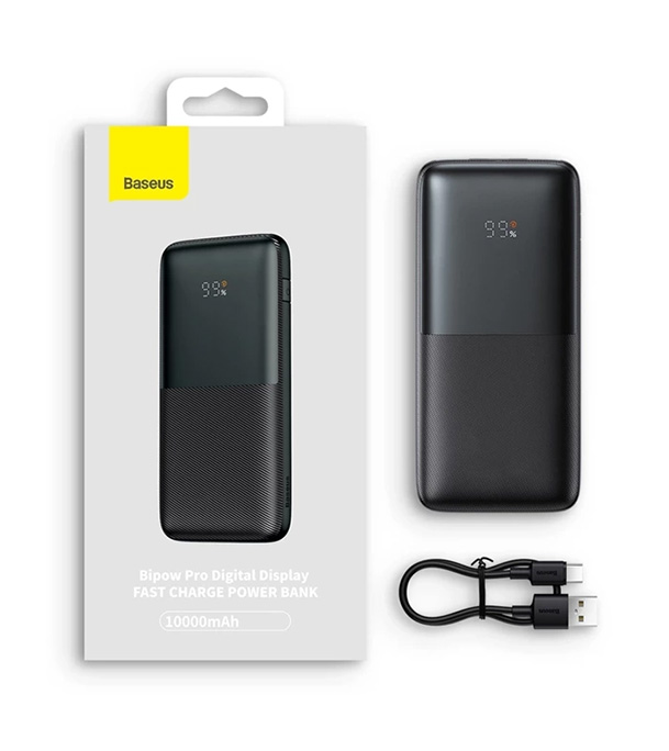 Baseus Bipow Pro Digital Display Fast Charge Power Bank 10000mAh