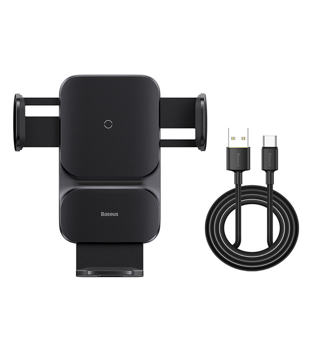  Baseus Wisdom Auto Alignment QI 15W Car Mount Wireless Charger 