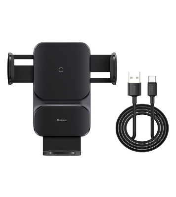 Baseus Wisdom Auto Alignment QI 15W Car Mount Wireless Charger 