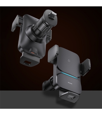  Baseus Wisdom Auto Alignment QI 15W Car Mount Wireless Charger 