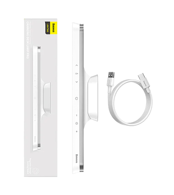 Baseus Magnetic Stepless Dimming Charging Desk Lamp Pro White