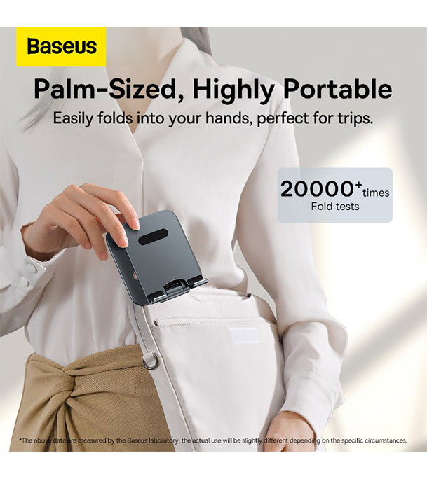 Baseus Desktop Biaxial Foldable Metal Stand (for Phones) Grey 