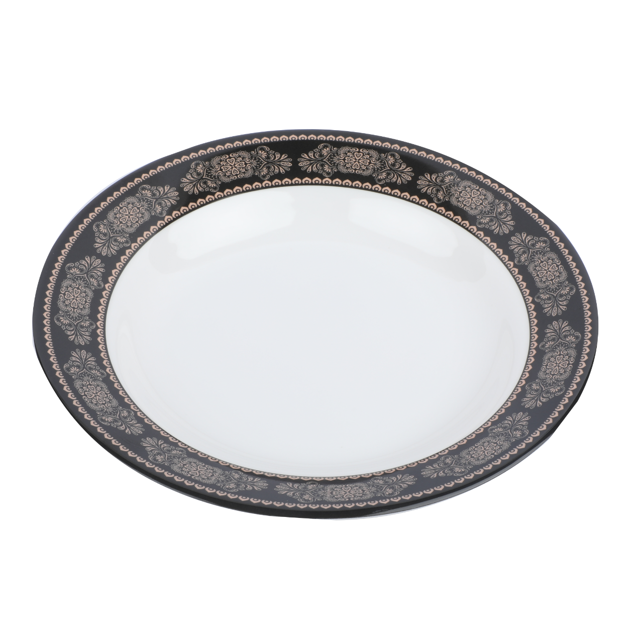 Picture of 10" Soup Plate-Black gold