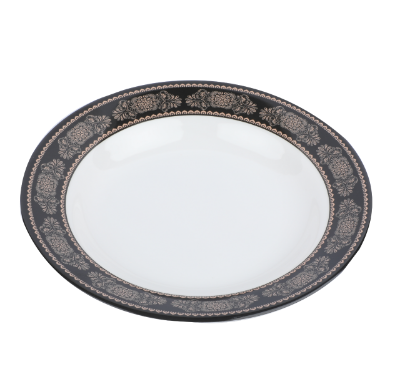 Picture of 10" Soup Plate-Black gold