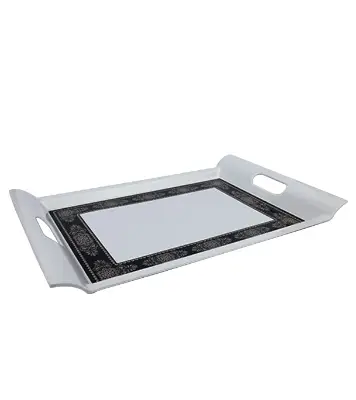 Picture of 18" Rtg Handle Tray WO pack-Black gold