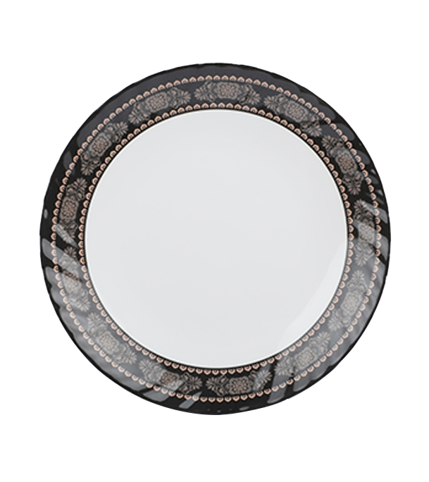 Picture of 8" Crazy Plate-Black gold