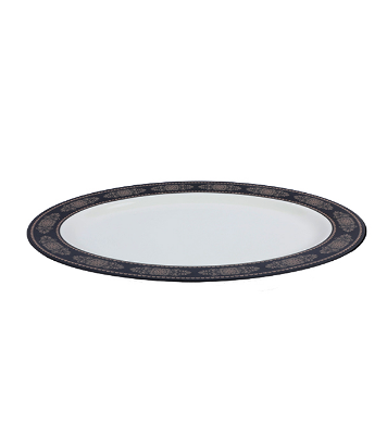 Picture of 16" Decorator Dish-Black gold