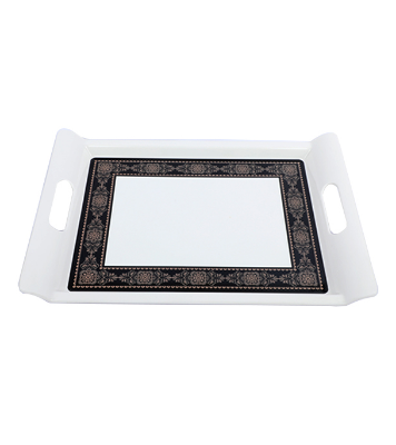Picture of 12.6" Rtg Handle Tray WO pack-Black gold