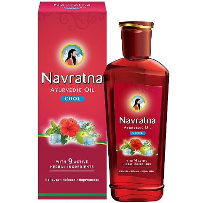Buy Navratna Ayurvedic Cool Oil Unique combination of 9 Ayurvedic Herbs (India) 300ml at Best Price In Bangladesh