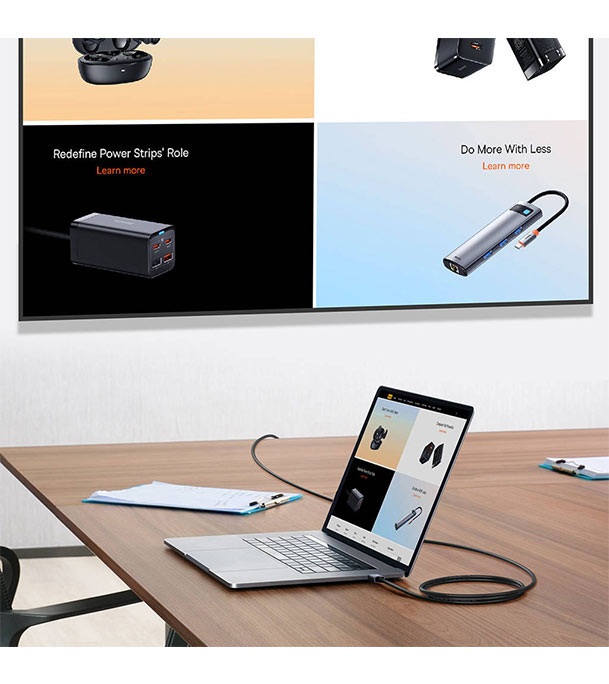 Baseus High Definition Series Graphene HDMI to HDMI 4K Adapter Cable 2m Black