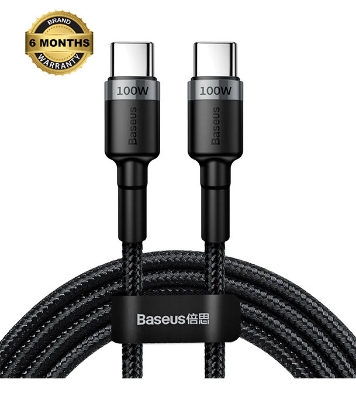 Baseus Cafule PD2.0 100W flash charging Type-C to Type-C cable (20V 5A)2m Gray+Black
