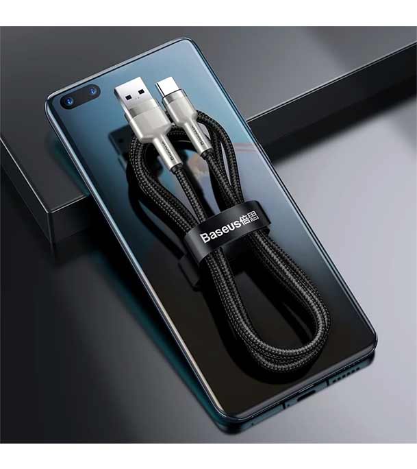 Baseus Cafule Series Metal Data Cable USB to Type-C 66W 0.25m Black