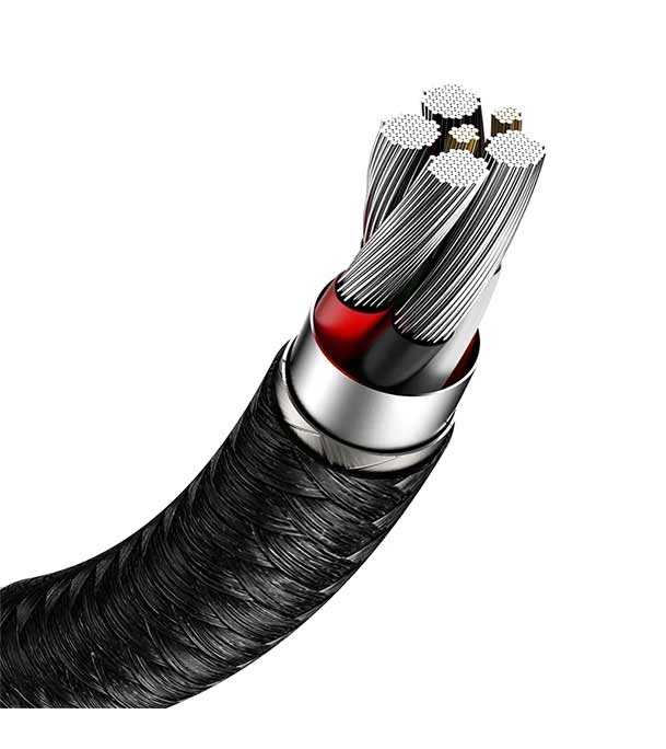 Baseus Cafule Series Metal Data Cable USB to Type-C 66W 0.25m Black