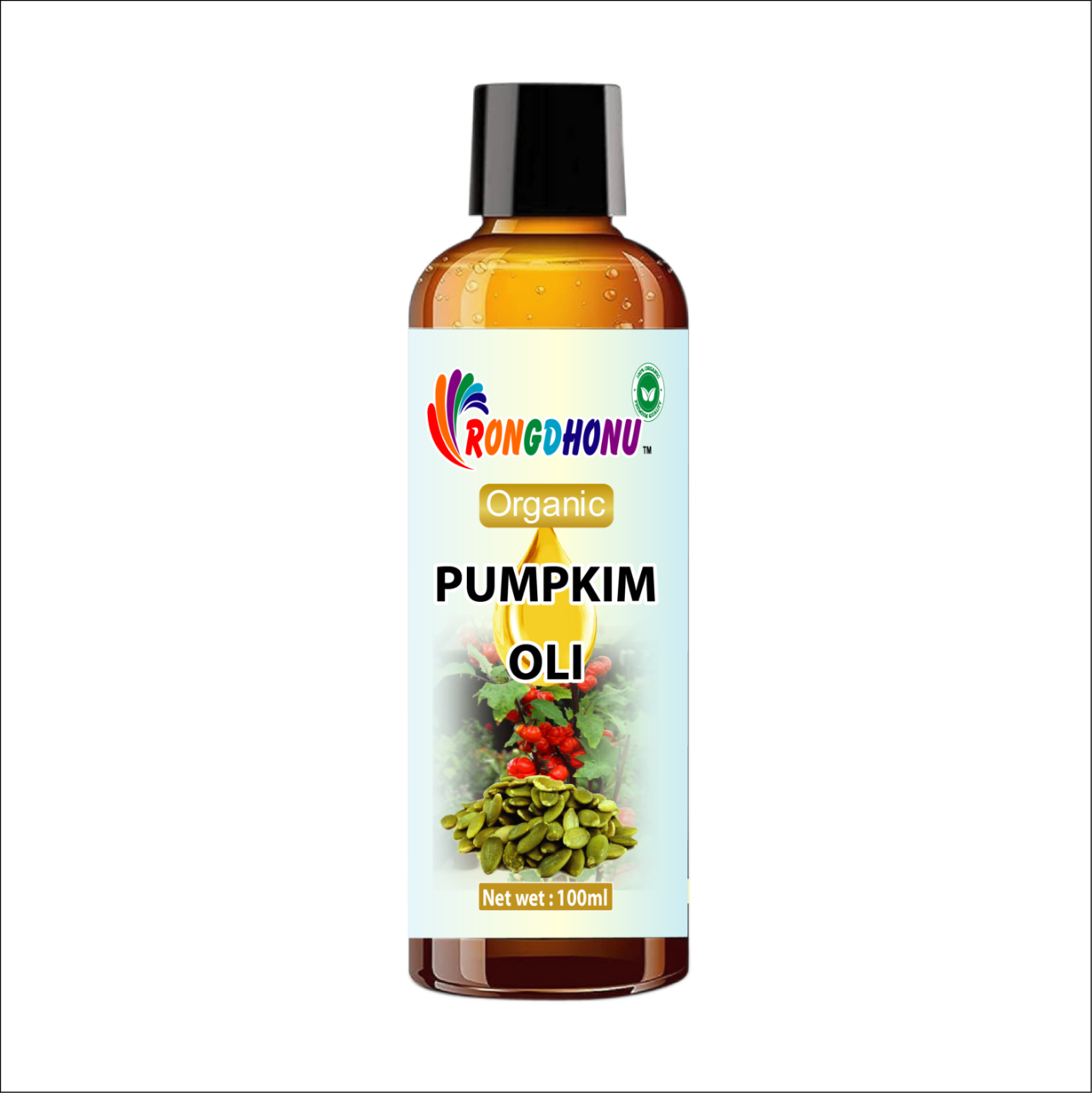 Picture of Premium Organic Pumpkin Seed (Kumra Bij) Oil -100ml