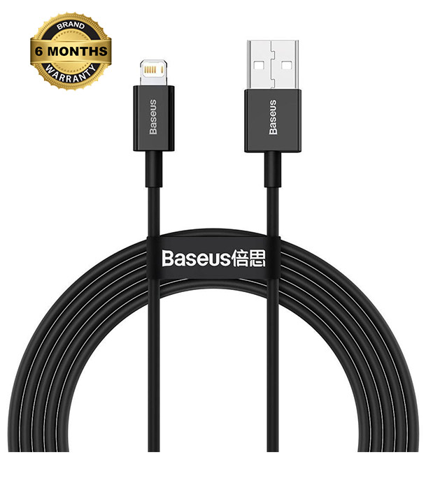 Baseus Superior Series Fast Charging Data Cable USB to iP 2.4A 2m Black