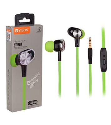 Yison CX620 Stereo Music Earphone Green at Best Price in Bangladesh