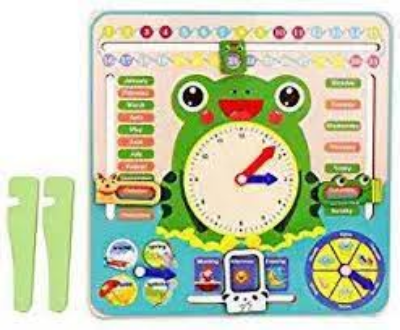 Buy Wooden Multi Functional Calender Clock Toys For Kids  Online