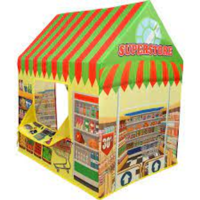 Kiddie Play Supermarket Playhouse Kids Play Tent for Boys & Girls Indoor Outdoor Toy