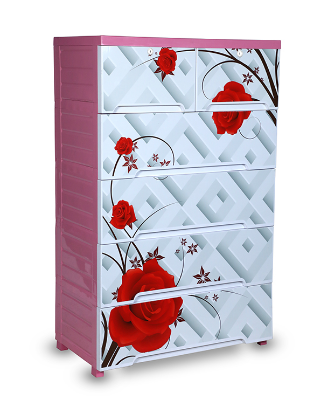Buy Supreme  Wardrobe (Double-5D)-Rose line TEL at Best Price In Bangladesh
