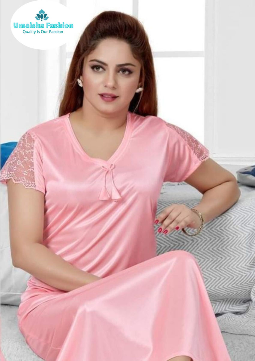 Picture of Women Sleeping Gown Solid Colors Great Nightdress one piece