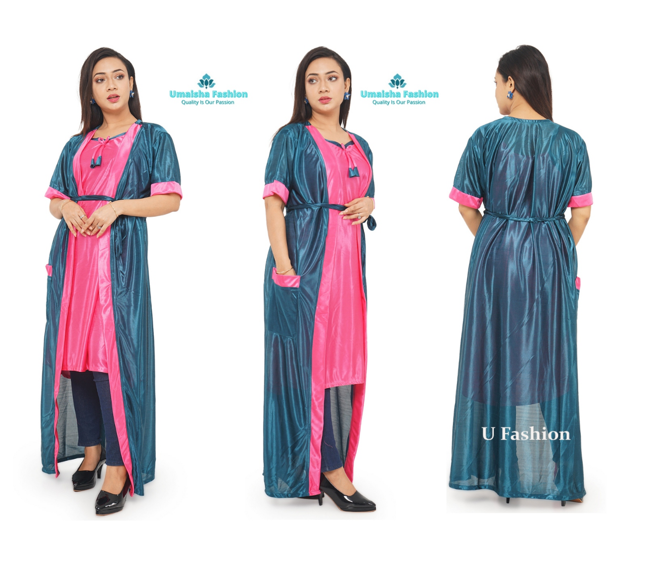 Picture of Beauty Looks Two Part Nighty Sleepwear