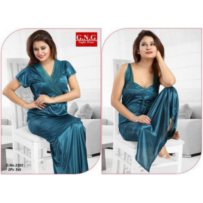 Picture of Two Part Night Dress For Woman - Night Dress For Women - Night Dress For Women - Night Dress For Women
