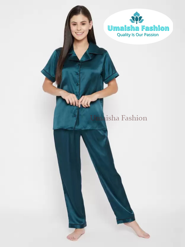 Picture of Comfortable Nightwear for Women Short Sleeve Shirt and Pant - Night Dress For Women - Night Dress For Women - Night Dress For Women