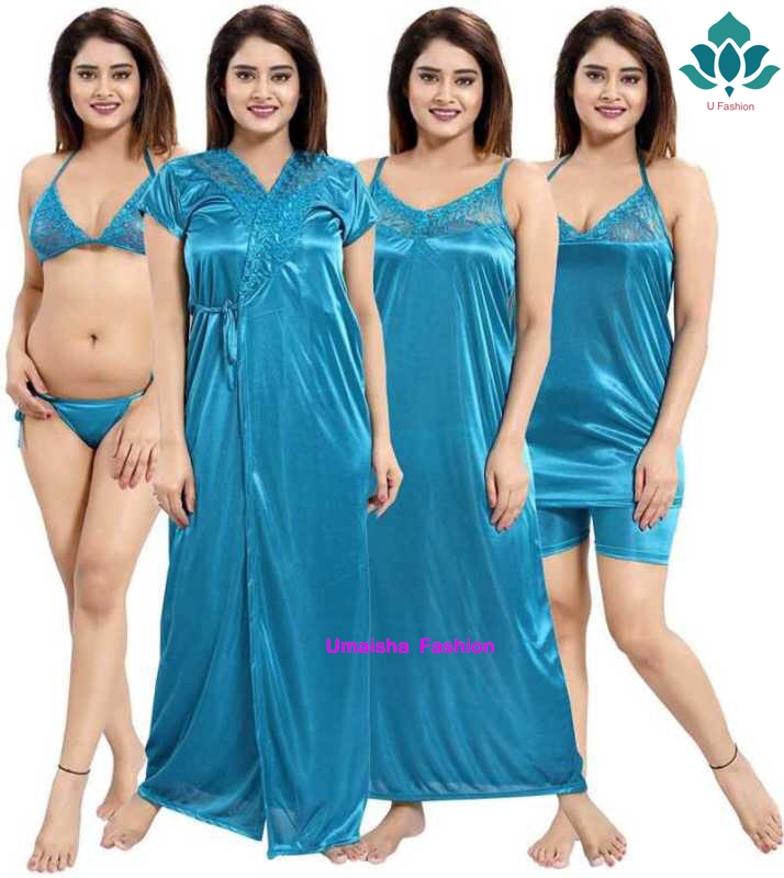 Picture of Night Dress For Women 6 part Fashionable, Stylish and Comfortable Sleepwear - Night Dress For Women - Night Dress For Women