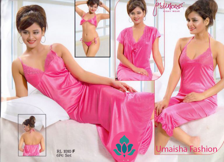 Picture of Night Dress For Women 6 part Fashionable, Stylish and Comfortable Sleepwear - Night Dress For Women - Night Dress For Women