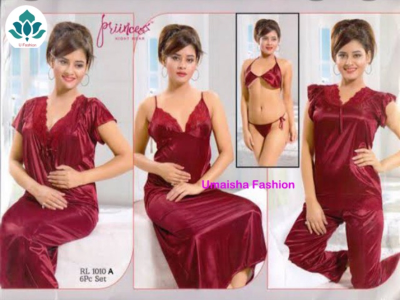 Picture of Night Dress For Women 6 part Fashionable, Stylish and Comfortable Sleepwear - Night Dress For Women - Night Dress For Women
