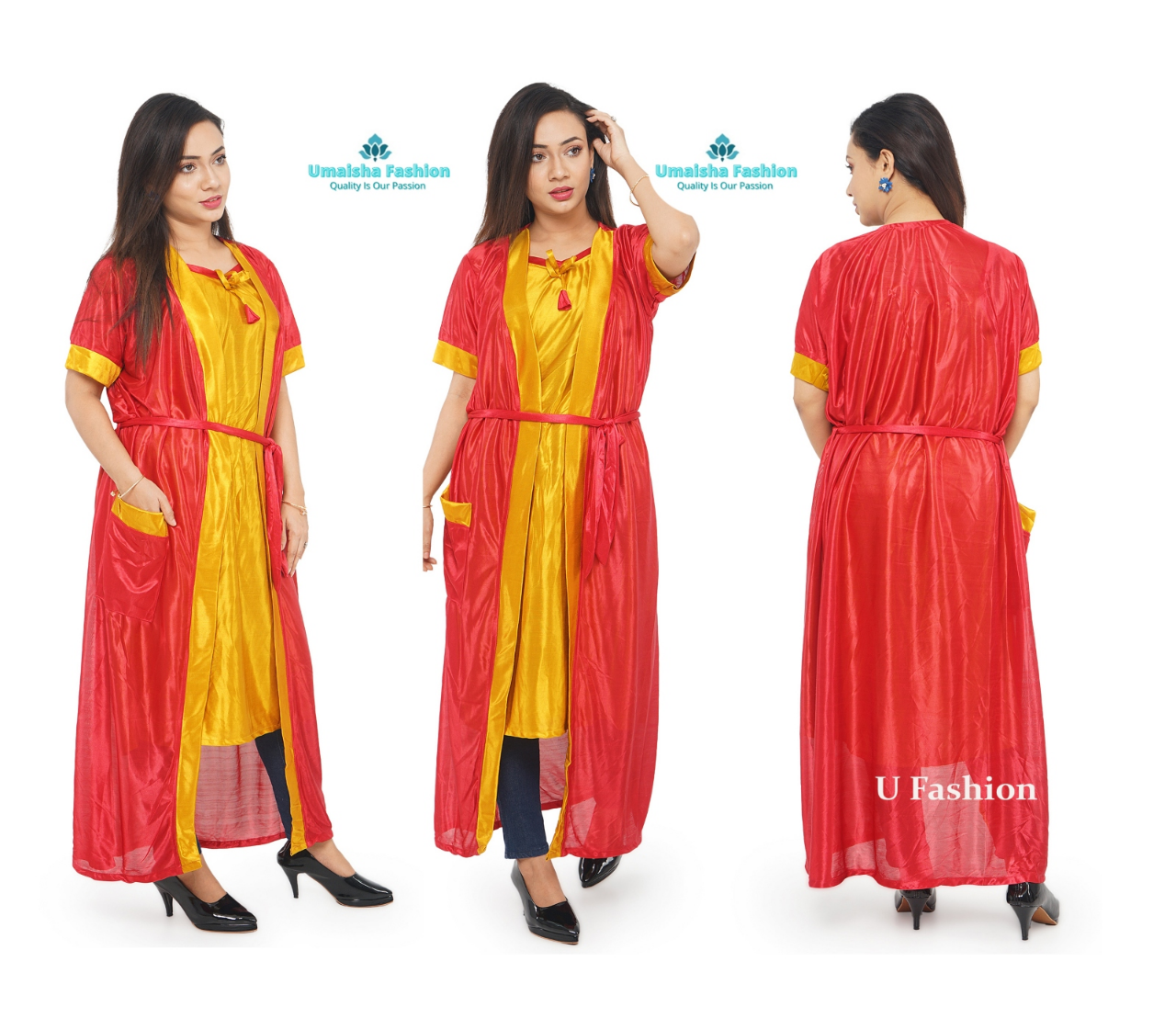 Picture of Beauty Looks Two Part Nighty Sleepwear