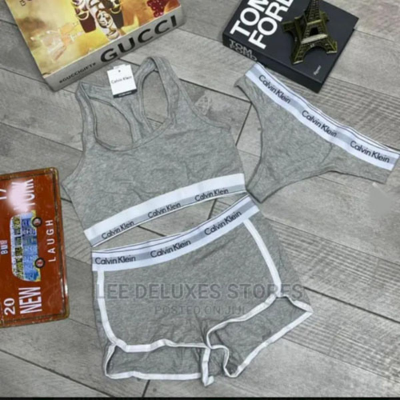 Picture of Women's Modern Cotton Thong, Short Panty and Tops 3 pcs Set