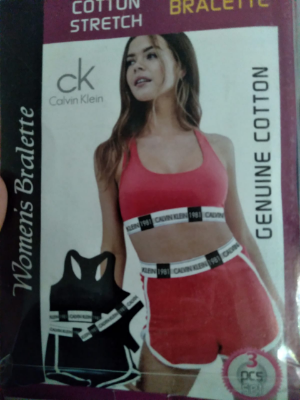 Picture of Women's Modern Cotton Thong, Short Panty and Tops 3 pcs Set